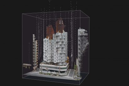 Digital model of Nakagin Capsule Tower
