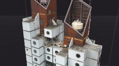 Scan of the Nakagin Capsule Tower