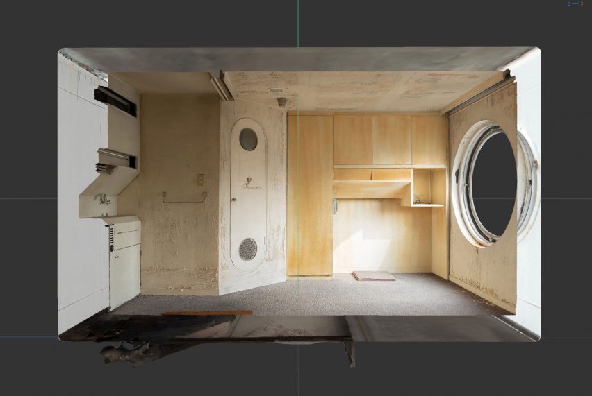Nakagin Capsule Tower 3D digital model