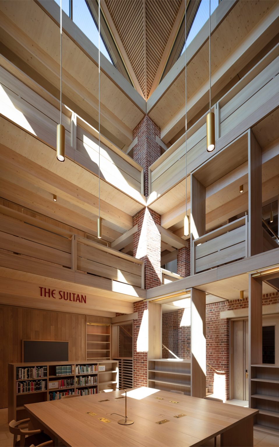 Interior of New Library, Magdalene College by Niall McLaughlin Architects