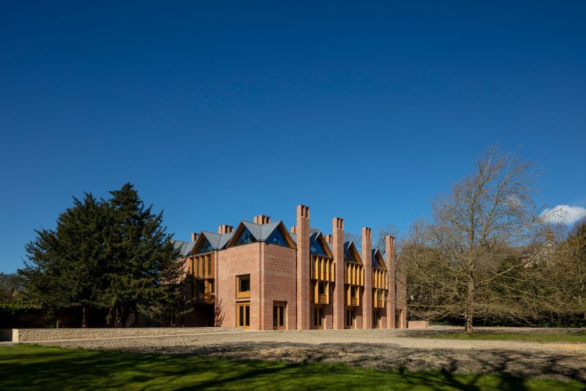 Exterior of New Library, Magdalene College by Niall McLaughlin Architects