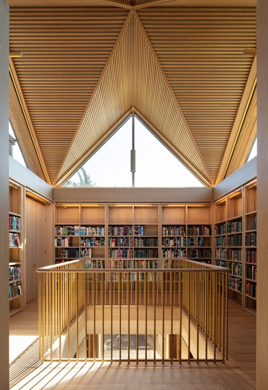 Interior of New Library, Magdalene College by Niall McLaughlin Architects