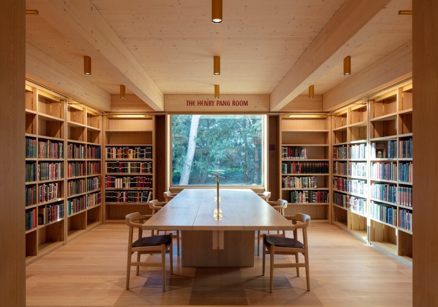 Interior of New Library, Magdalene College by Niall McLaughlin Architects