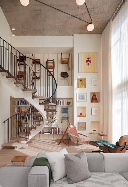 Eames chairs in living room