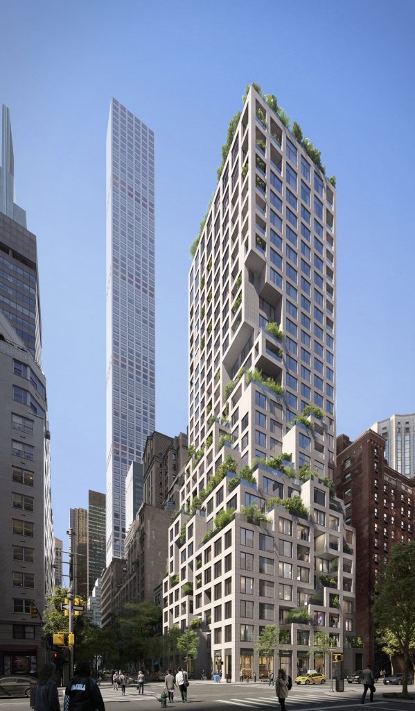 Skyscraper on Billionaire's Row with Viñoly in the background