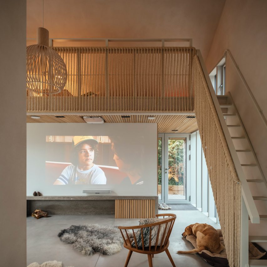 Interior of Clay Retreat in Hampshire by Pad Studio