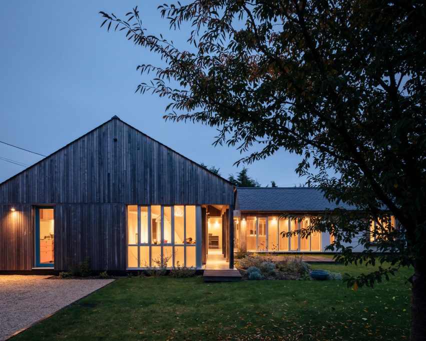 Exterior of Clay Retreat in Hampshire by Pad Studio