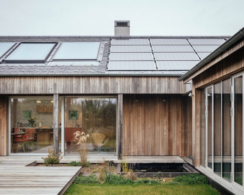 Exterior of Clay Retreat in Hampshire by Pad Studio