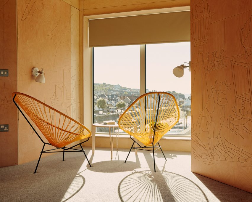 Sleeping pods at Watchet's East Quay arts centre