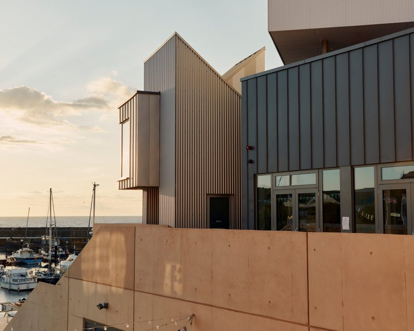 Sleeping pods at Watchet's East Quay arts centre