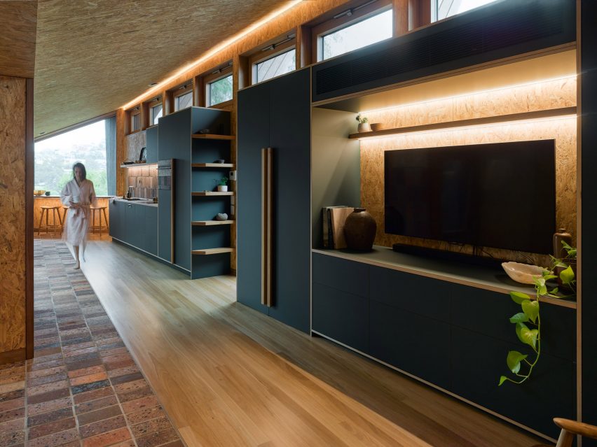 Interior of Pepper Tree Passive House by Alexander Symes