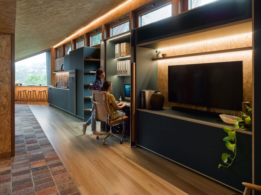 Interior of Pepper Tree Passive House by Alexander Symes