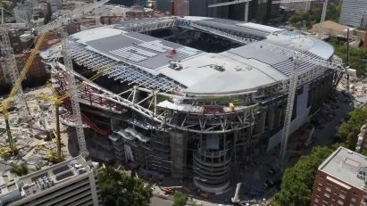 Real Madrid's Santiago Bernabéu stadium is being renovated