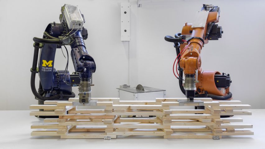 Robotically Fabricated Structure under construction