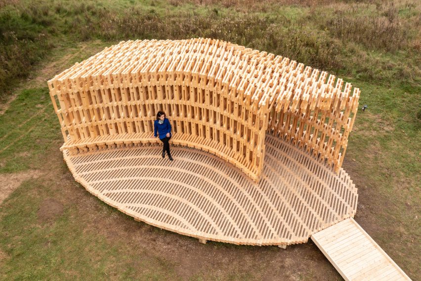 Exterior of Robotically Fabricated Structure