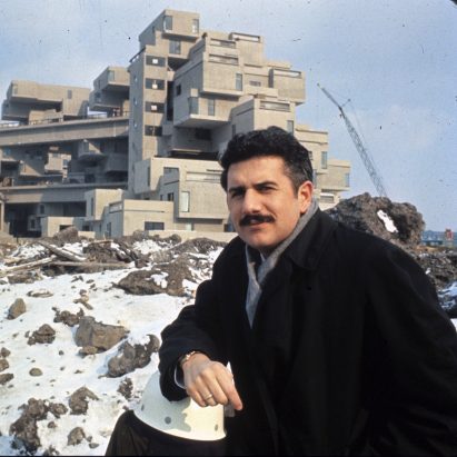Moshe Safdie with Habitat 67 in the 60s