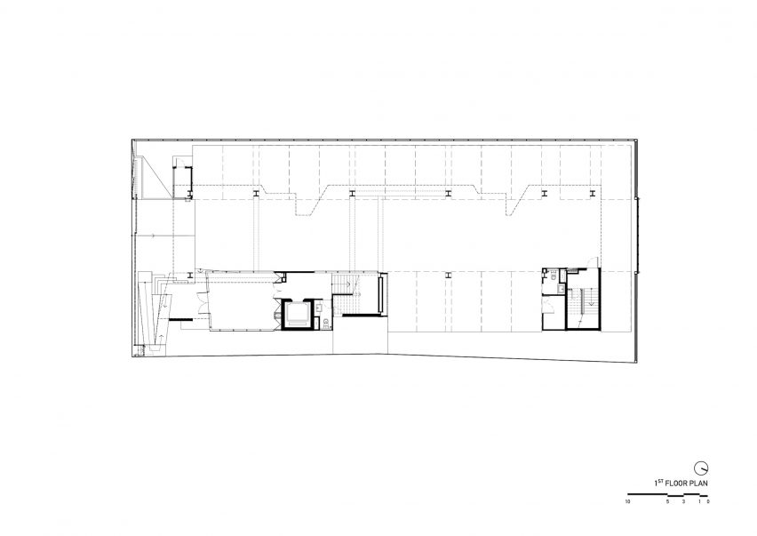First floor plan of Suanphlu Office by IDIN Architects