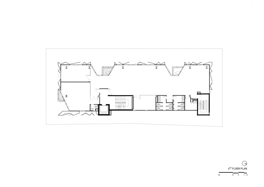Fourth floor plan of Suanphlu Office by IDIN Architects