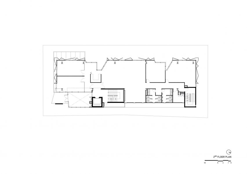Second floor plan of Suanphlu Office by IDIN Architects