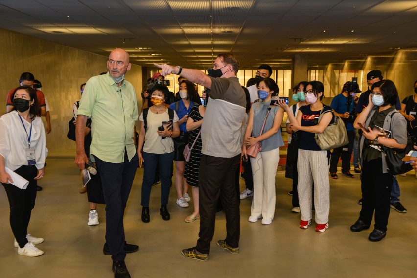 Rem Koolhaas at Taipei Performing Arts Center opening