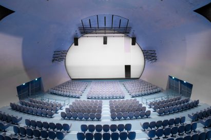 Interior of The Globe Playhouse by OMA