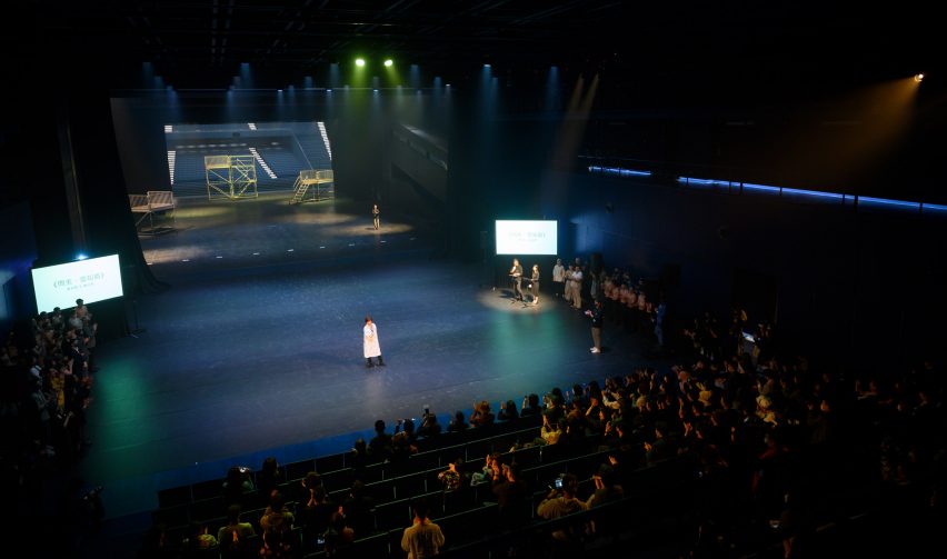 Interior of the Taipei Performing Arts Center by OMA in Taiwan