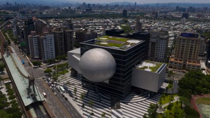 Aerial view of TPAC by OMA