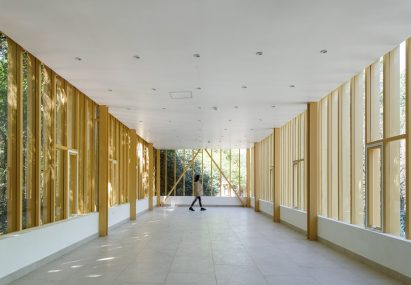 Interior of pavilion upper floor