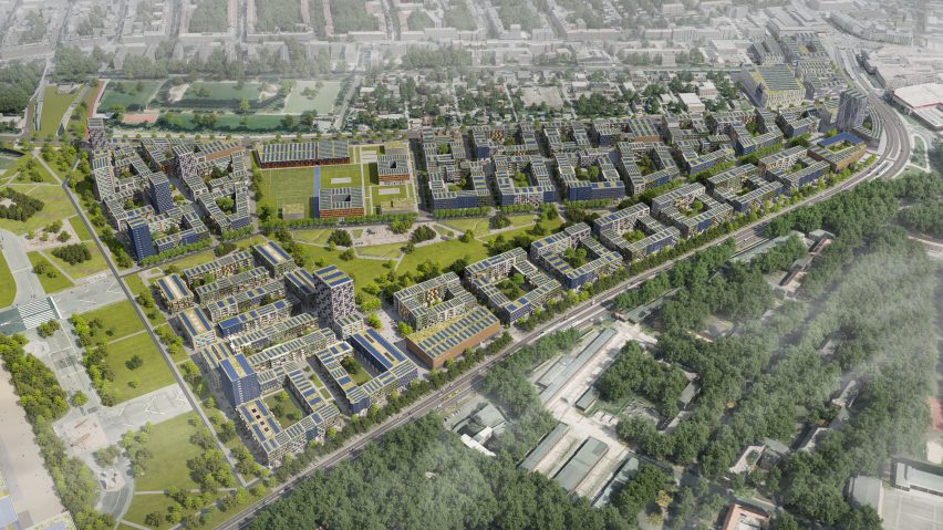 Projekt Tegel infrastructure rendering from above