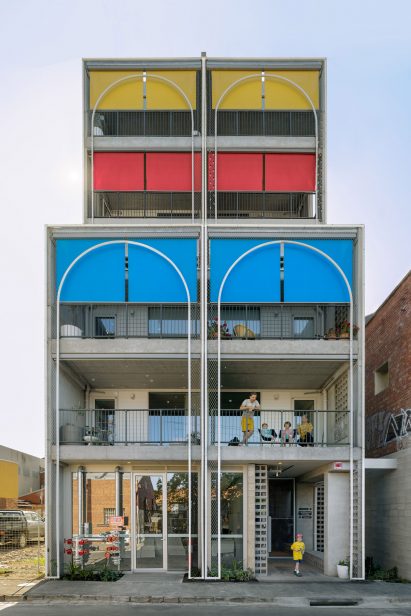 Facade of Terrace House