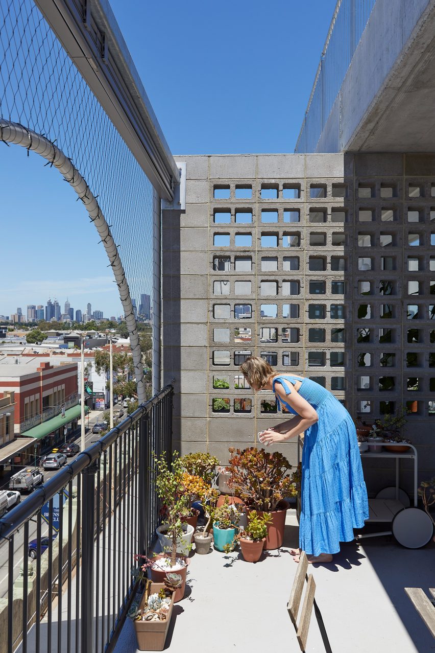 Balcony of Terrace House by Austin Maynard Architects