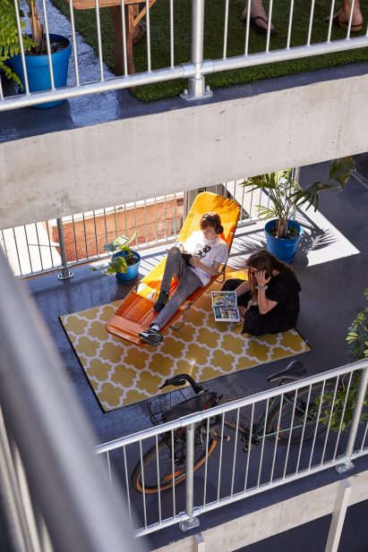 Balcony terrace at Terrace House