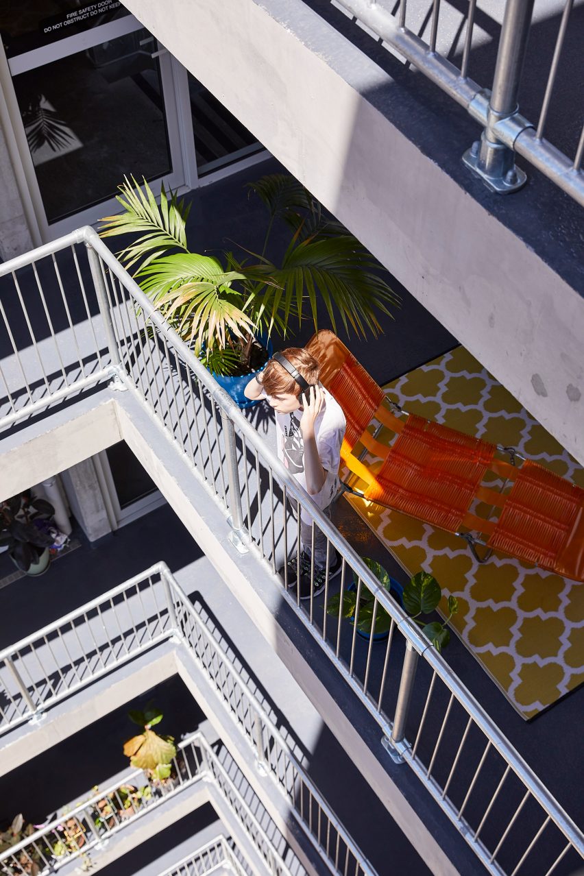 Balcony terrace at Terrace House