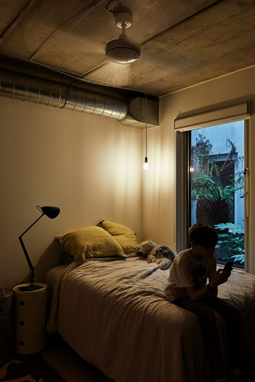 Bedroom in Terrace House by Austin Maynard Architects