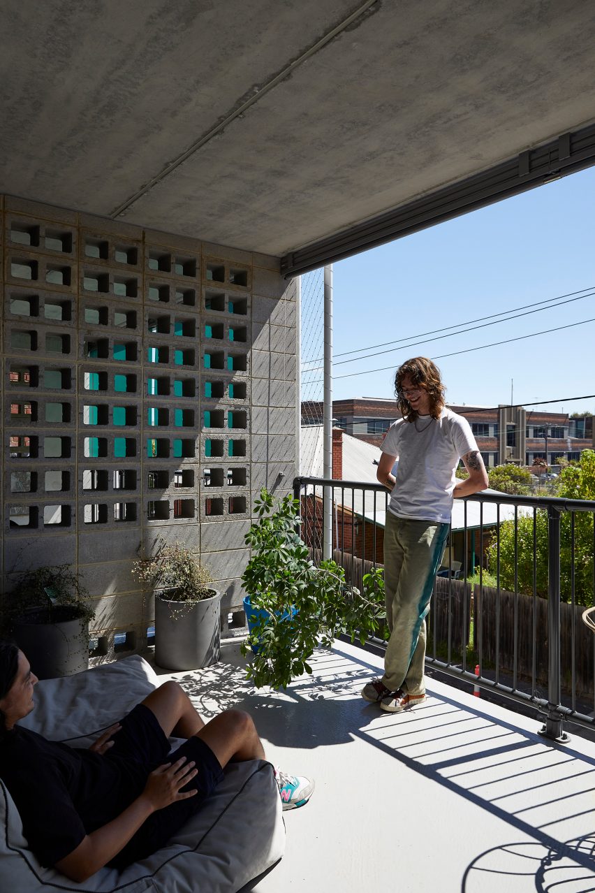 Balcony of Terrace House by Austin Maynard Architects