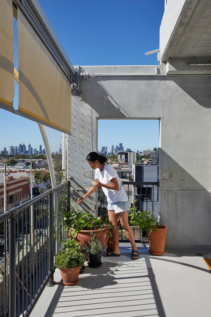 Balcony of Terrace House by Austin Maynard Architects