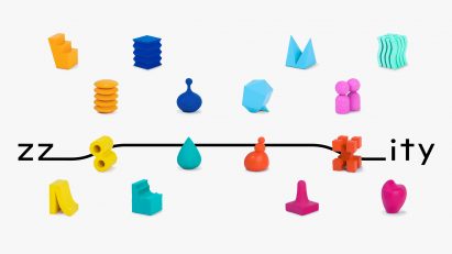 Colourful graphic shaped colour blocks by student at Hong Kong Polytechnic University