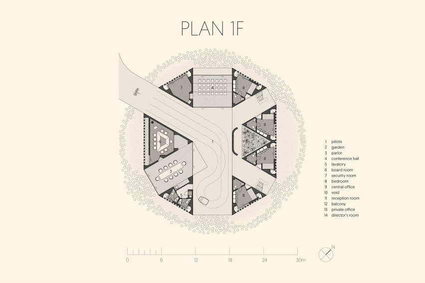 Floor plan of The Kaleidoscope by Inrestudio