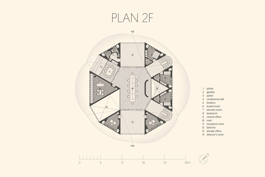 Floor plan of The Kaleidoscope by Inrestudio