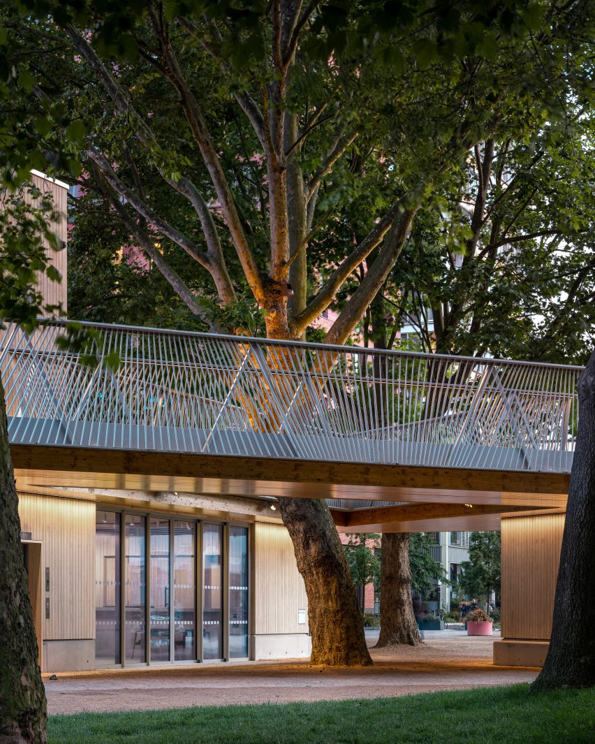 Exterior of The Tree House by Bell Phillips