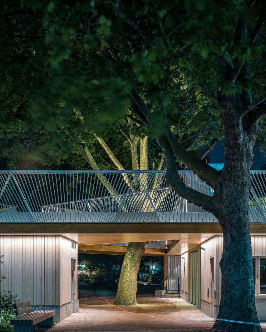 Exterior of The Tree House by Bell Phillips