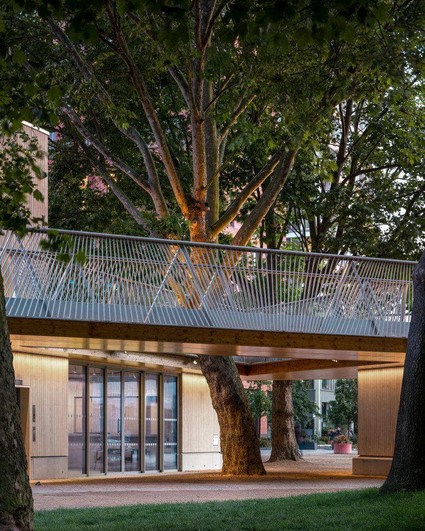 Exterior of The Tree House by Bell Phillips
