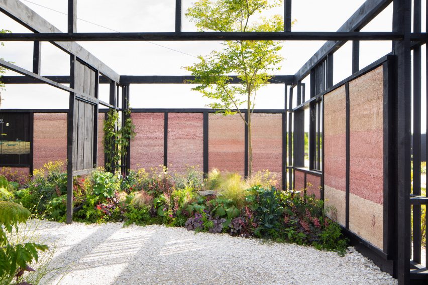 Inside The Voice of Urban Nature pavilion at Floriade 2022 by Overtreders W
