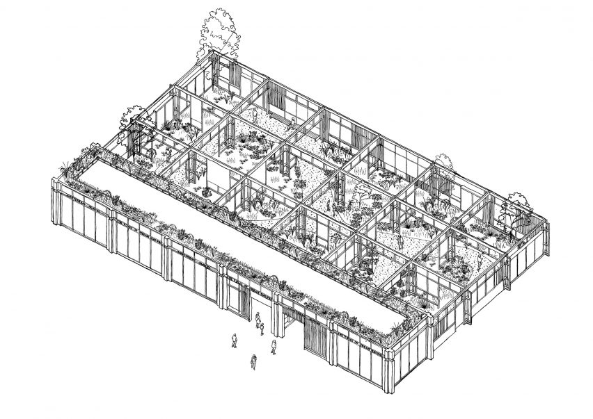 Isometric of The Voice of Urban Nature in Almere by Overtreders W