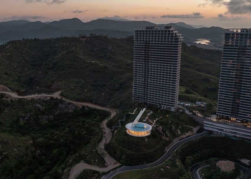 Water Drop Library in Shuangyue Bay by 3andwich Design plans