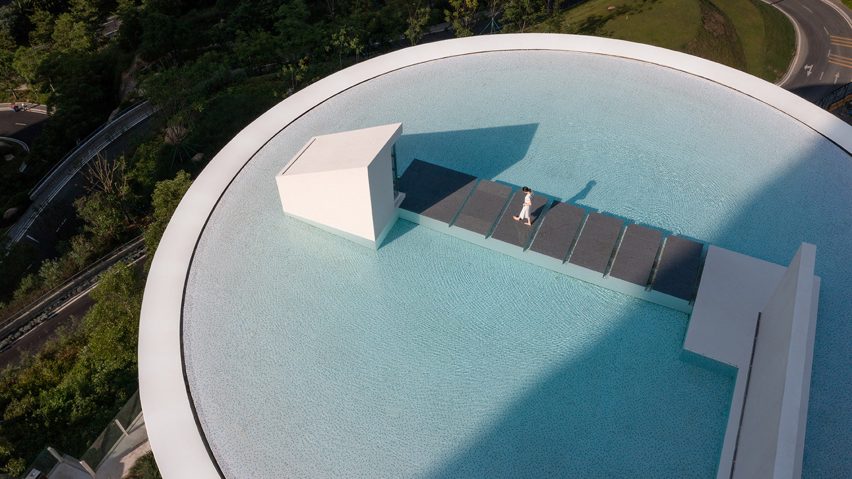 Water Drop Library in Shuangyue Bay by 3andwich Design plans