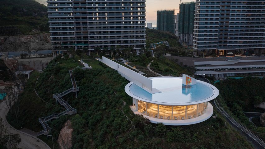 Water Drop Library in Shuangyue Bay by 3andwich Design plans