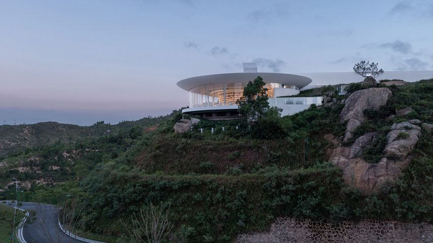Water Drop Library in Shuangyue Bay by 3andwich Design plans