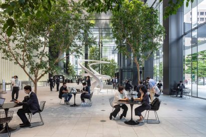 Office atrium in Tokyo