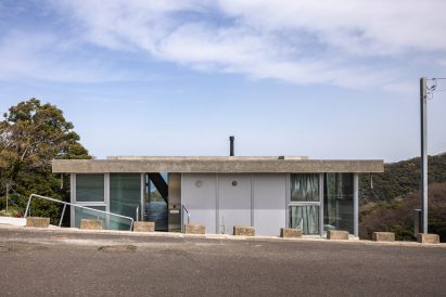 Rear facade of Japanese house